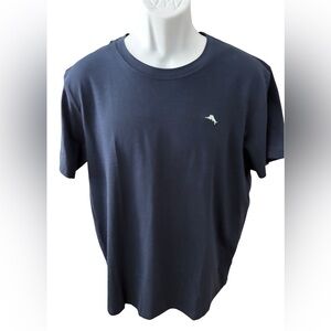 TOMMY BAHAMA Blue Crew Neck Short Sleeve T-shirt w Logo Mens Large NWT